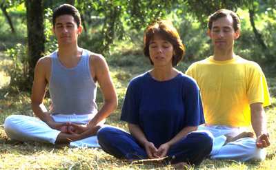 meditation in the open air at the Franciscan Monastery Puenteareas, Pontevedra